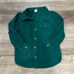 $1 - Old Navy Forest Green Button-Down Shirt